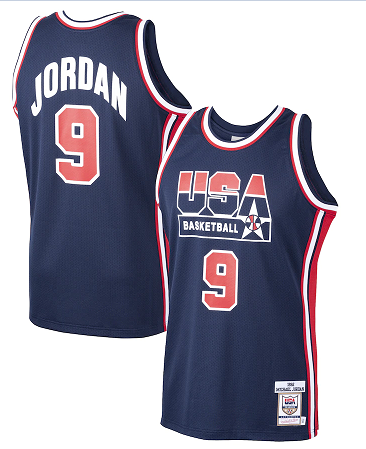 2020 Men Chicago Bulls9 Jordan blue USA NBA Jersey Print